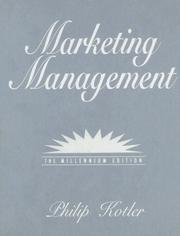 Cover of: Marketing Management by Philip Kotler