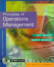 Cover of: Principles of Operations Management (With CD-ROM) Package/Shrinkwrap