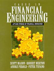 Cover of: Cases in Financial Engineering: Applied Studies of Financial Innovation