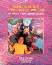 Cover of: Developmentally Appropriate Curriculum by Marjorie J. Kostelnik, Marjorie J. Kostelnik, Anne Keil Soderman, Alice Phipps Whiren