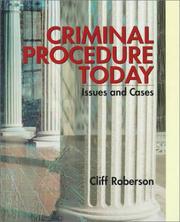 Cover of: Criminal Procedure Today by Cliff L. L. M. Roberson