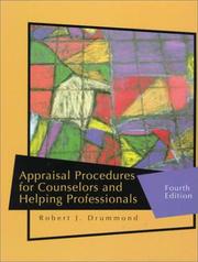 Cover of: Appraisal procedures for counselors and helping professionals