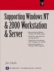 Cover of: Supporting Windows NT and 2000 Workstation and Server by James Mohr