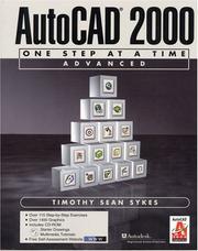 Cover of: AutoCAD 2000 by Timothy Sean Sykes
