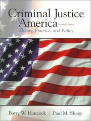 Cover of: Criminal Justice in America by Paul Sharp