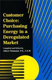 Cover of: Customer Choice by Albert Thumann, Albert Thumann