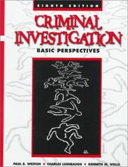 Cover of: Criminal Investigation: Basic Perspectives (8th Edition)
