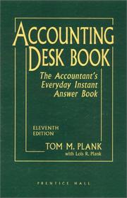 Cover of: Accounting Desk Book by Tom M. Plank, Lois R. Plank