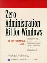 Cover of: Zero Administration Kit for Windows (Prentice Hall Series on Microsoft Technologies)
