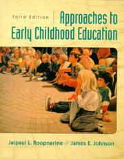 Cover of: Approaches to Early Childhood Education (3rd Edition) by Jaipaul L. Roopnarine, James E. Johnson