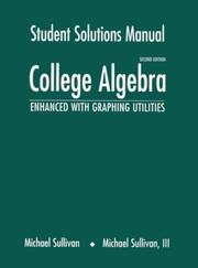 Cover of: College Algebra Enhanced With Graphing Utilities