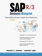 Cover of: SAP R/3 Business Blueprint by Thomas Curran, Thomas A. Curran, Andrew Ladd, Gerhard Keller, Thomas A. Curran, Andrew Ladd