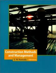 Construction methods and management by S. W. Nunnally