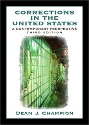 Cover of: Corrections in the United States: A Contemporary Perspective (3rd Edition)