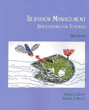 Cover of: Behavior Management | Thomas J. Zirpoli