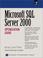 Cover of: Microsoft SQL Server 2000 optimization guide