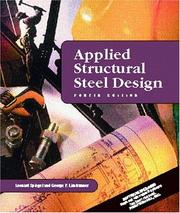 Cover of: Applied Structural Steel Design (4th Edition)