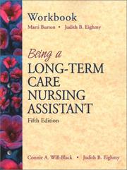 Cover of: Workbook Being a Long-Term Care Nursing Assistant (Fifth Edition)