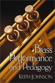 Cover of: Brass Performance and Pedagogy
