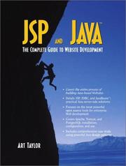 Cover of: JSP and Java by Art Taylor