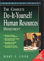 Cover of: The Complete Do-It-Yourself Human Resources Department