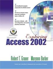 Cover of: Exploring Microsoft Access 2002 Comprehensive by Robert T. Grauer, Robert T. Grauer, Maryann Barber
