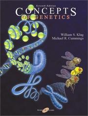 Cover of: Concepts of Genetics (7th Edition) by William S. Klug, Michael R. Cummings, William S. Klug, Michael R. Cummings