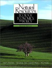 Cover of: Natural Resources by Jerry L. Holechek, Richard A. Cole, James T. Fisher, Raul Valdez