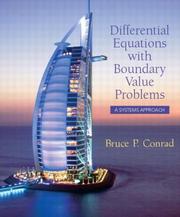 Cover of: Differential Equations with Boundary Value Problems by Bruce P. Conrad