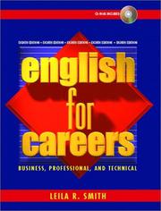 Cover of: English for Careers by Leila R. Smith, Margaret Taylor, Leila R. Smith