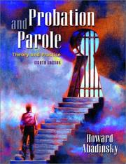 Cover of: Probation and Parole by Howard Abadinsky, Howard Abadinsky