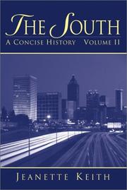 Cover of: The South: A Concise History, Volume II