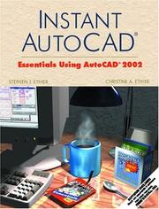 Cover of: Instant AutoCAD: Essentials Using AutoCAD 2002