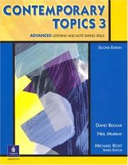 Cover of: Contemporary topics 3--advanced listening and note-taking skills