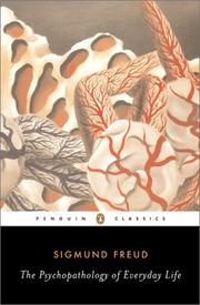 Cover of: The Psychopathology of Everyday Life (Penguin Classics) by Sigmund Freud