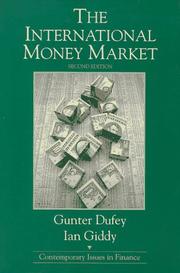 Cover of: The international money market