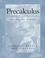 Cover of: Precalculus