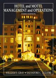 Cover of: Hotel and motel management and operations by Gray, William S.
