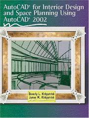 Cover of: AutoCAD for Interior Design and Space Planning Using AutoCAD 2002