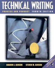 Cover of: Technical Writing by Sharon J. Gerson, Steven M. Gerson