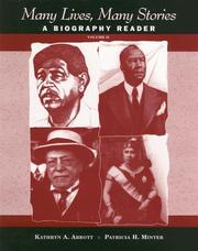 Cover of: Many Lives, Many Stories; A Biography Reader, Volume II, Supplement by Kathryn A. Abbott, Patricia H. Minter, Kathryn A. Abbott, Patricia H. Minter