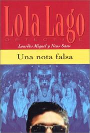 Cover of: Una nota falsa by Lourdes Miquel, Neus Sans