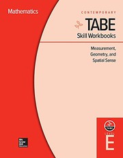 Cover of: TABE Skill Workbooks Level E: Measurement, Geometry, and Spatial Sense