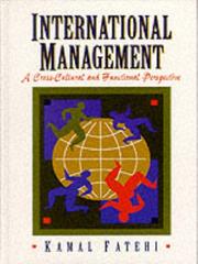 Cover of: International Management: A Cross Cultural and Functional Perspective