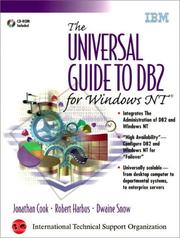 Cover of: The universal guide to DB2 for Windows NT