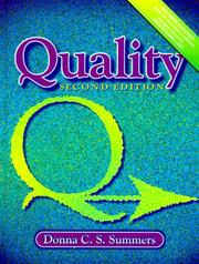 Cover of: Quality (2nd Edition) by Donna C. S. Summers