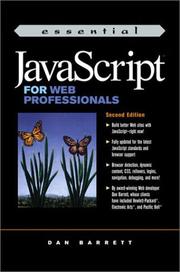 Cover of: Essential JavaScript for Web professionals