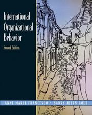 Cover of: International organizational behavior by Anne Marie Francesco