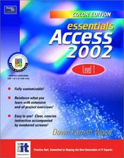 Cover of: Essentials: Access 2002 Level 1 (Color Edition)