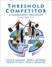 Cover of: Threshold competitor: a management simulation : version 3.0